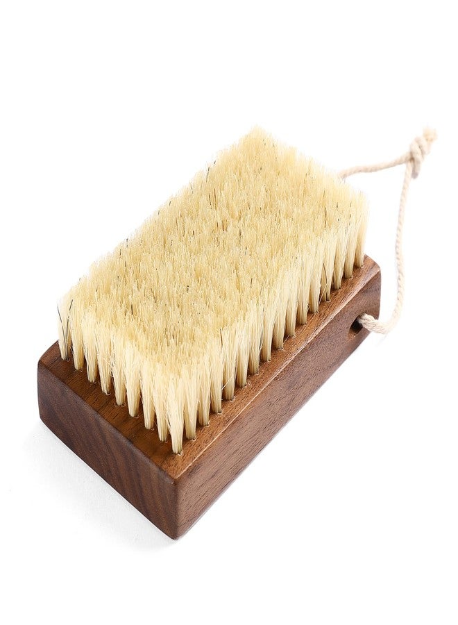 KOSMU Luxury Natural Walnut Wood Boar Bristle Body Brush | Exfoliating & Detoxifying for All Skin Type | Sweeps Away Dead Skin Cells for Luminous, Smooth Skin | for Wet and Dry Use (Handheld) - Image 1